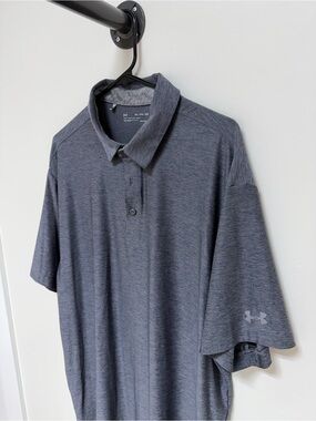 Under Armour Men's Charcoal Heather Polo
